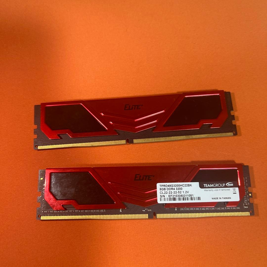 Team DDR4 3200MHz 16GB (8GBx2枚)