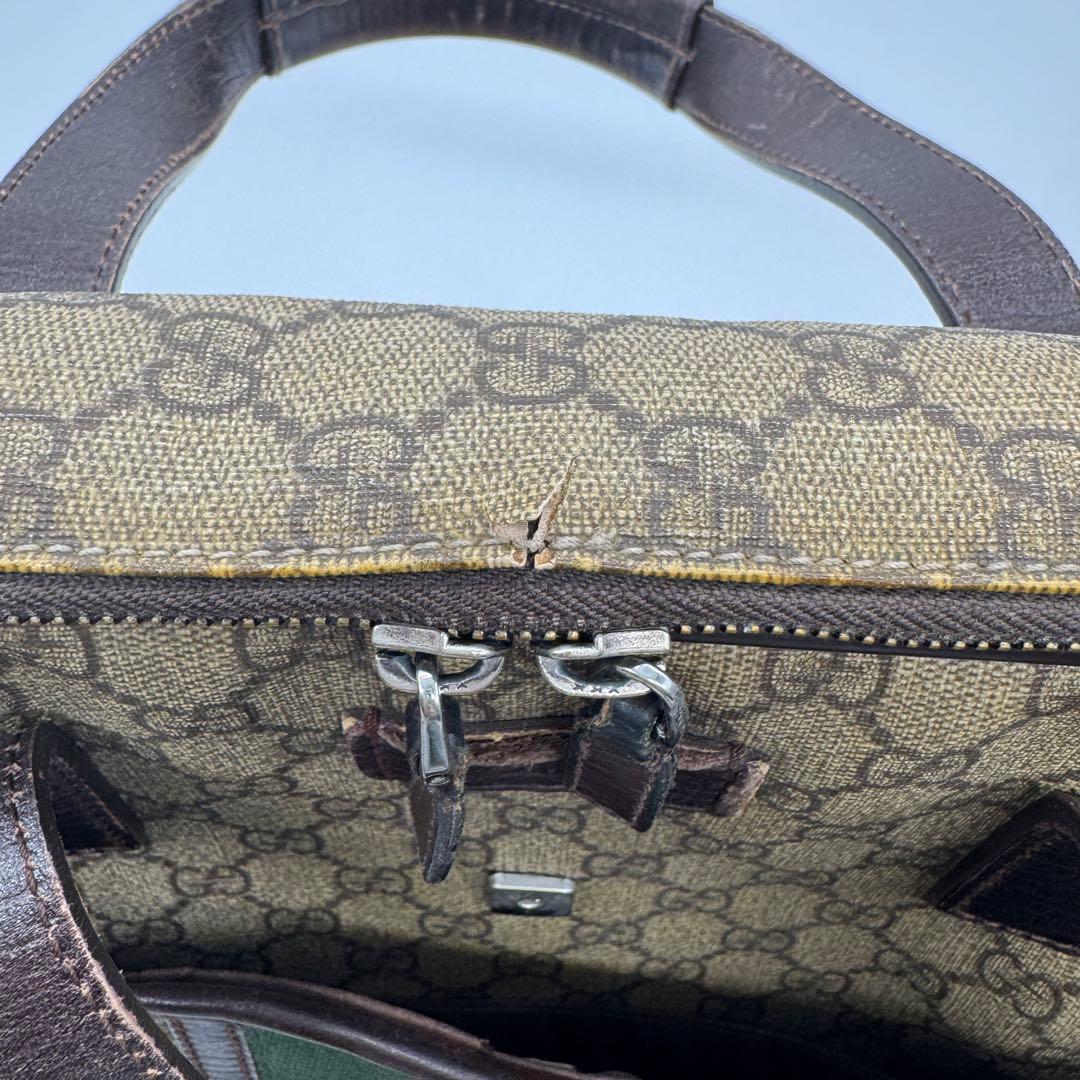 グッチ ビジネスバッグ ハンドバッグ GGスプリーム　シェリーライン　A4収納可