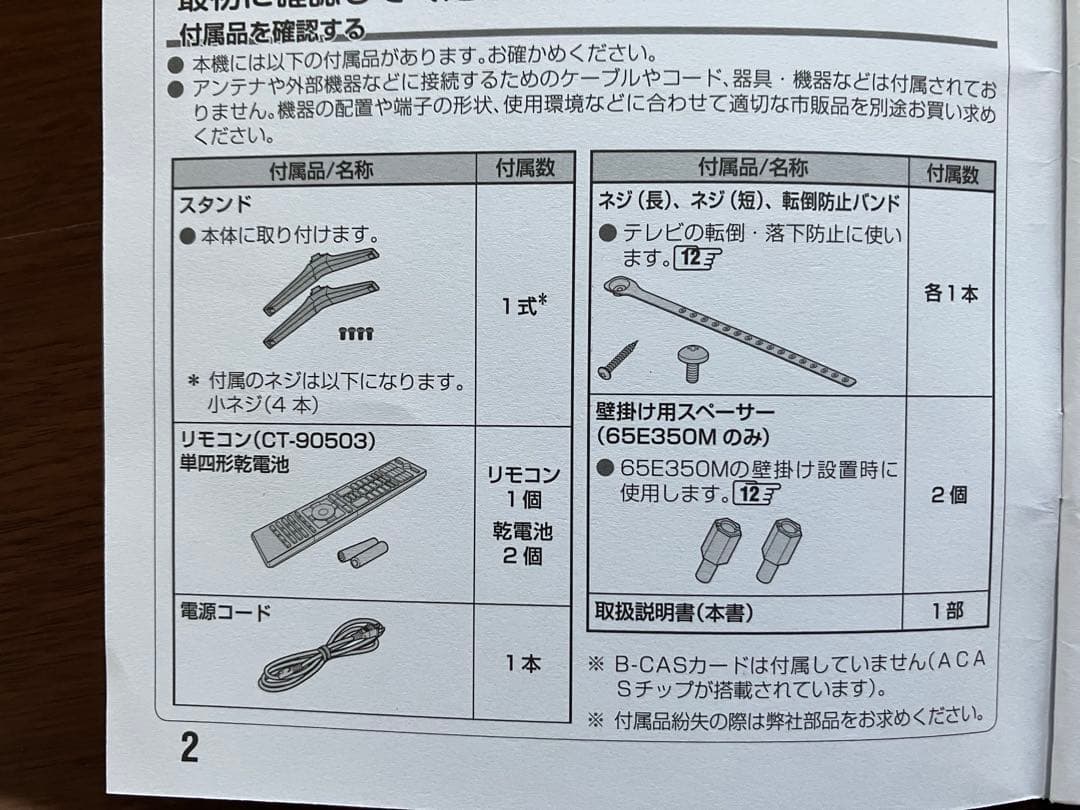 REGZA 65型4K液晶テレビ65E350M