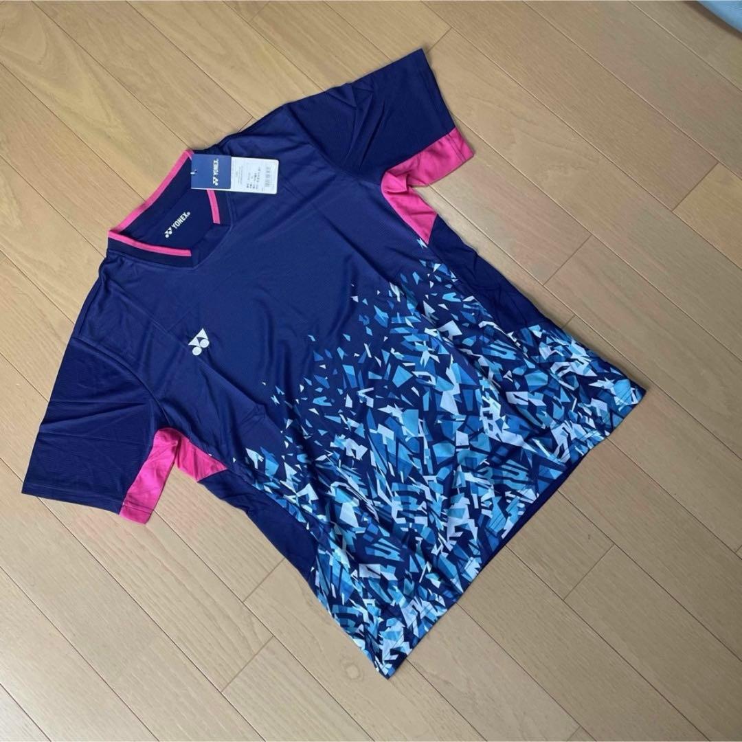 ヨネックス　YONEX ゲームシャツ　新品　サイズLブルー