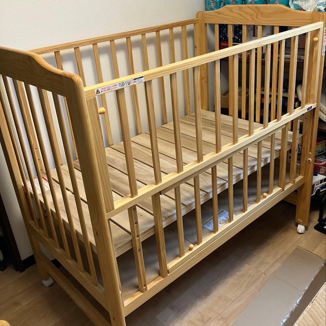 【札幌市直接可】カトージ ハイタイプ ベビーベッド