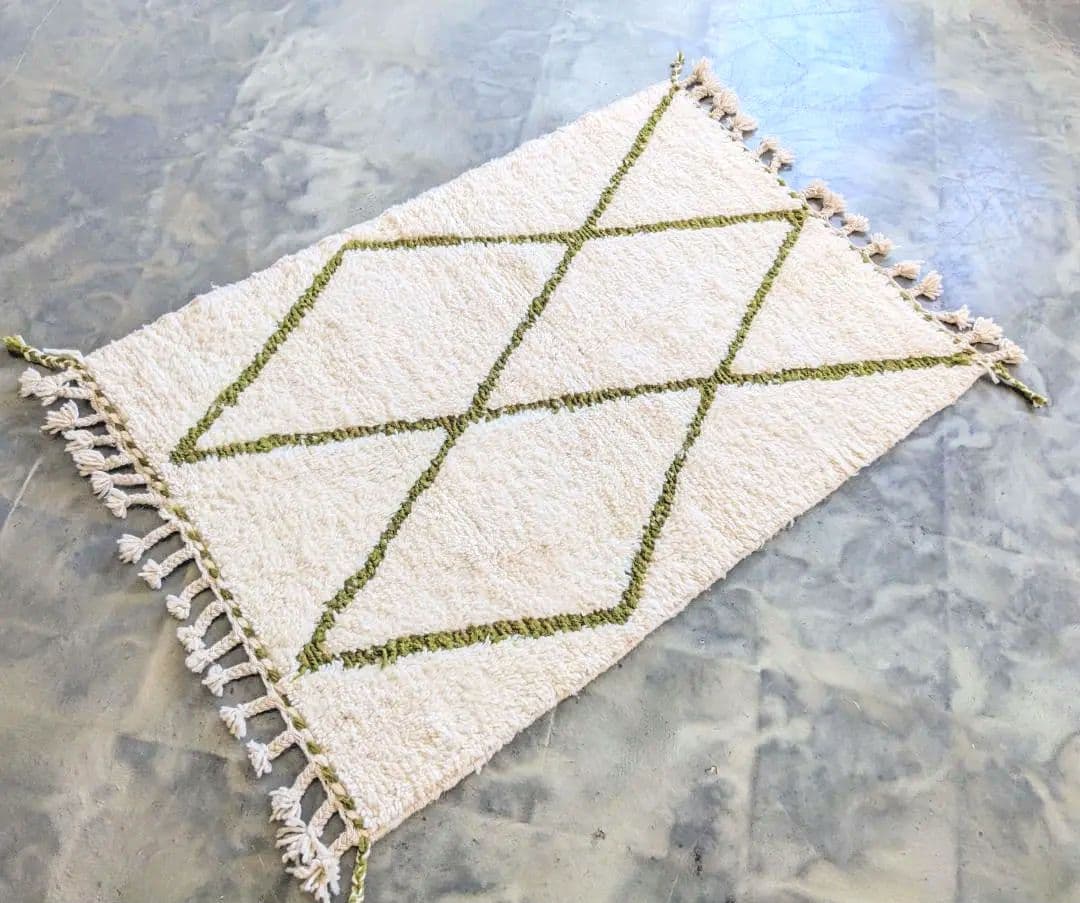 新品/未使用/1点物モロッコラグ-ベニワレン-No.16 101.5×146cm