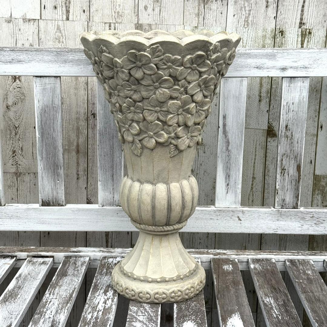 グラスファイバー ゴブレット ローズ 植木鉢 プランター 鉢 ガーデニング