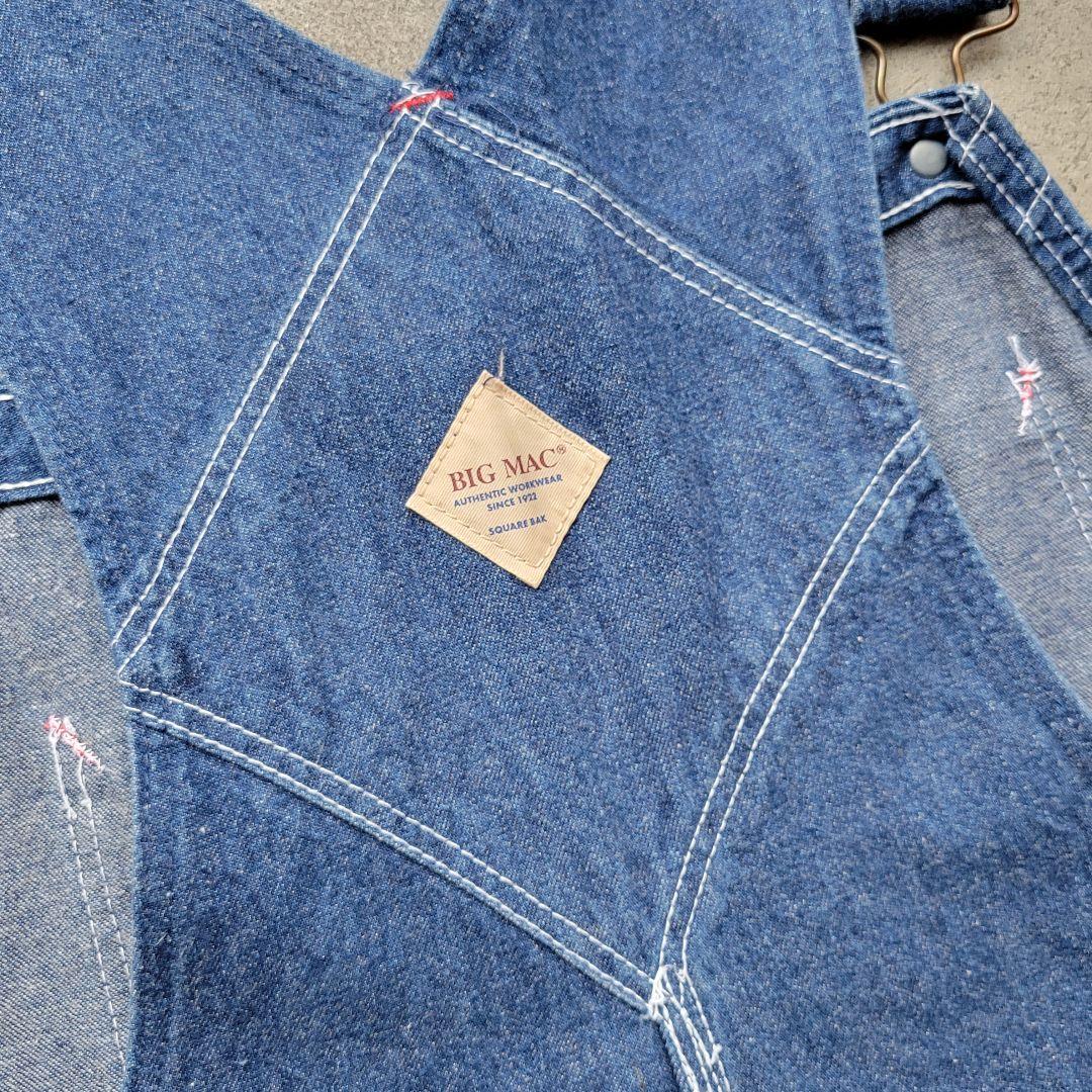 90s BIG MAC ビックマック デニム オーバーオール W32