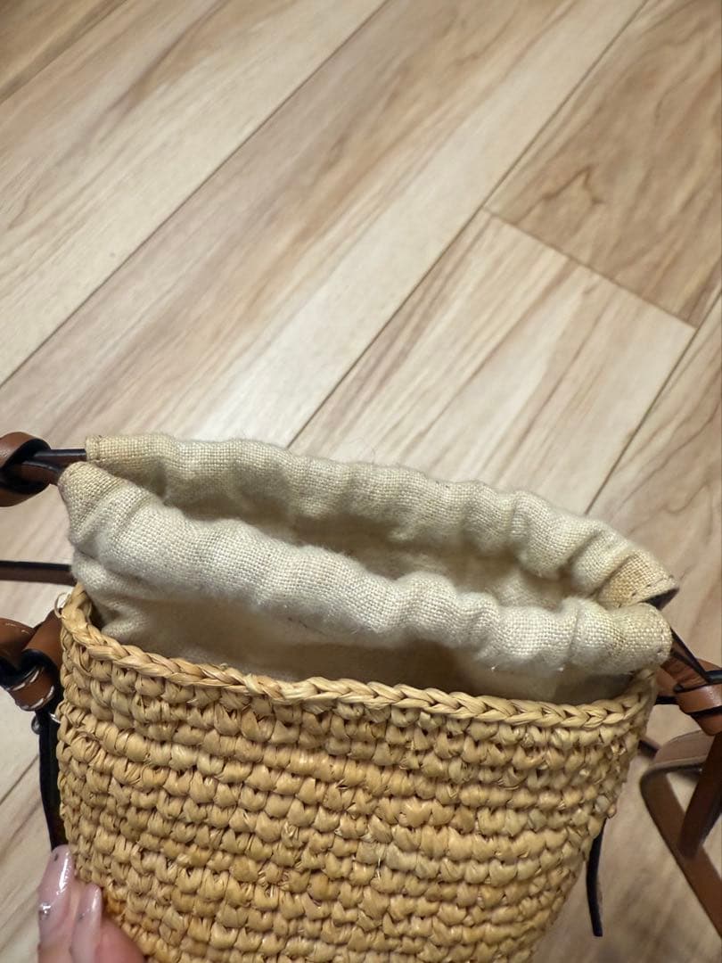 【即日配送可能】LOEWE ロエベ　かご素材ショルダーバッグ
