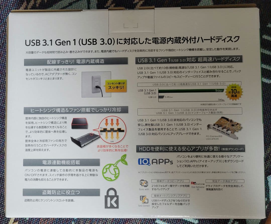 I-O DATA 8TB 外付けハードディスク HDJA-UT8BR