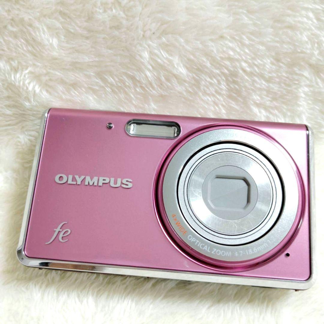 OLYMPUS FE-4020 ピンク 箱 付属品 コンデジ デジカメ