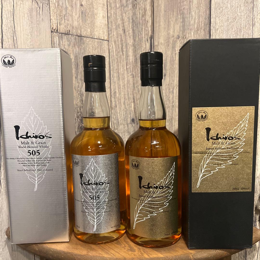 イチローズモルト　金と銀　2本セット【JAL Exclusive】&【505】