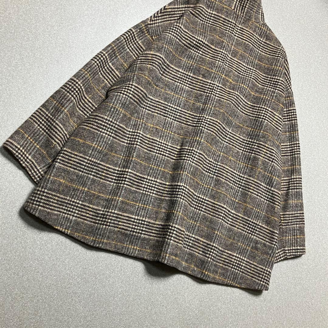 【美品✨】ユナイテッドアローズ ビーバーチェック スタンドカラー ショートコート