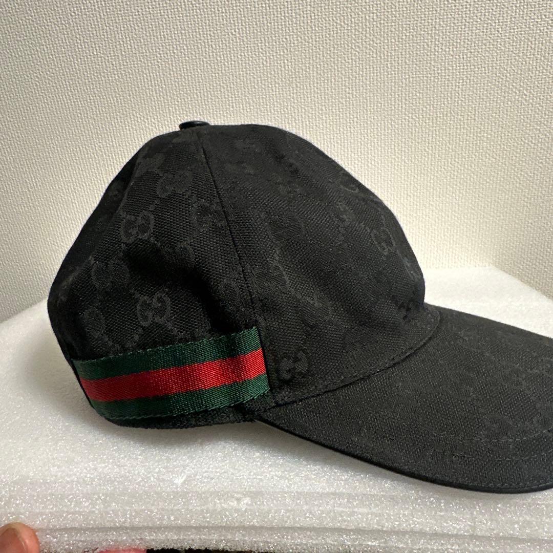 即購入⭕️週末限定値下げ　Gucci GGパターン ブラックキャップ