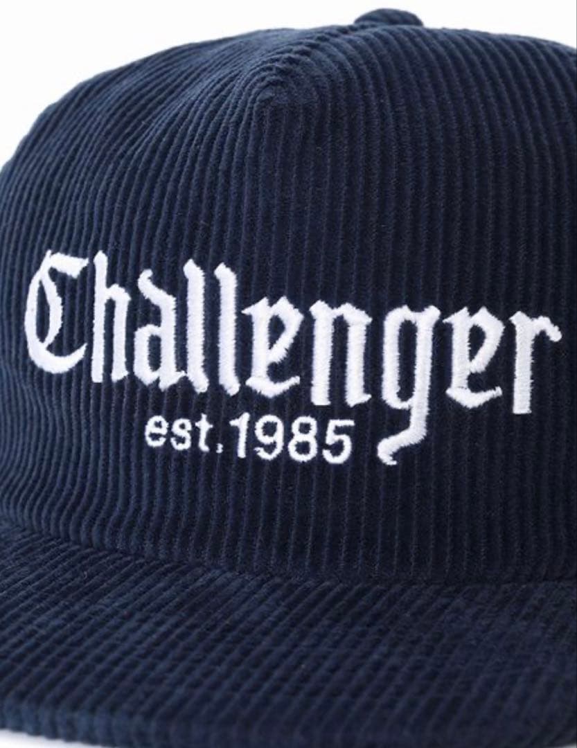 challenger 25awコーデュロイキャップ　ネイビー