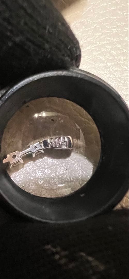 18k WGペンダント直径0.25