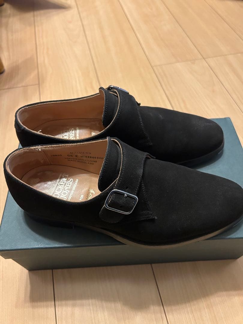 CROCKETT&JONES ビームスF 別注　スエード　シングルモンクシューズ