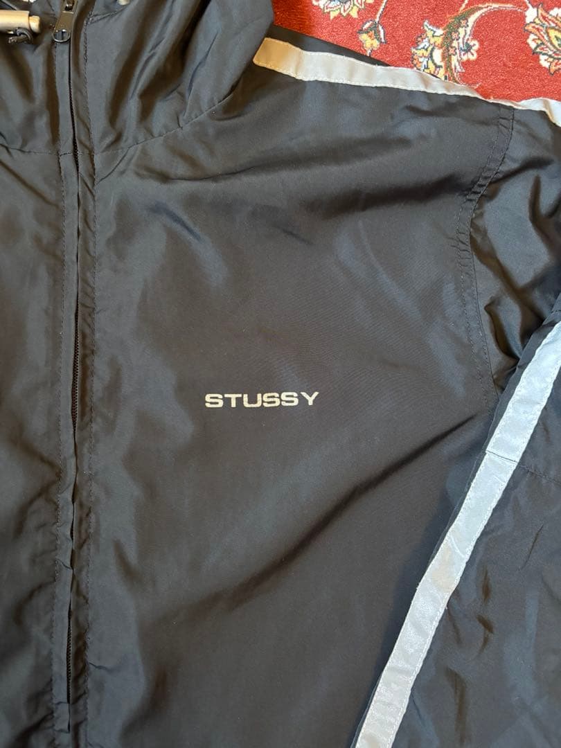 90s old stussy ナイロンフルジップパーカー　ブルゾン