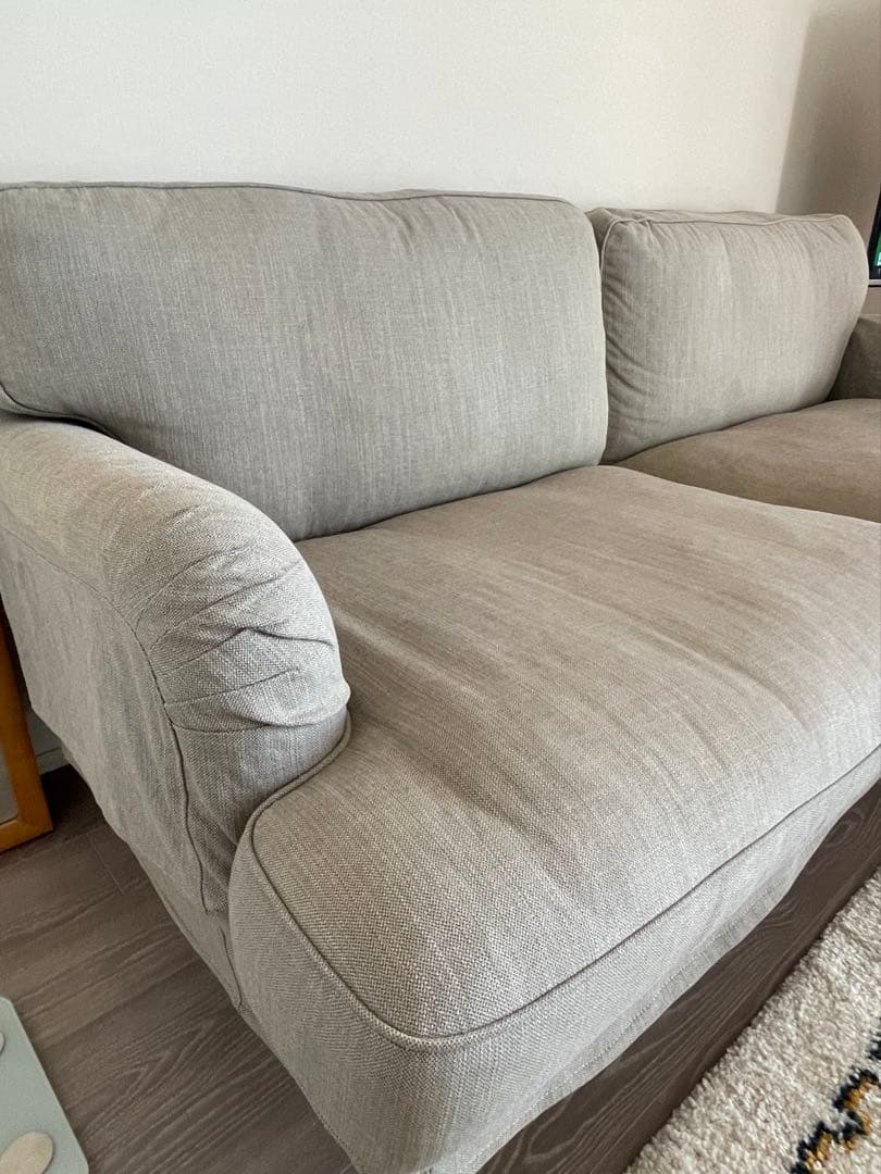 送料込み！IKEA イケアソファ3人掛け　グレー　ストックスンド