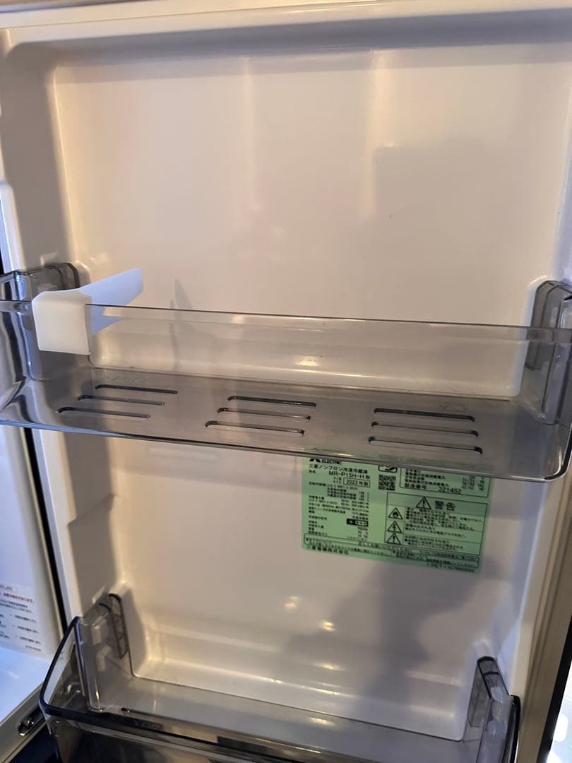 ⚠️トマト⚠️三菱電機 MR-P15H-H 冷蔵庫 2023年製 値下げ⭕️