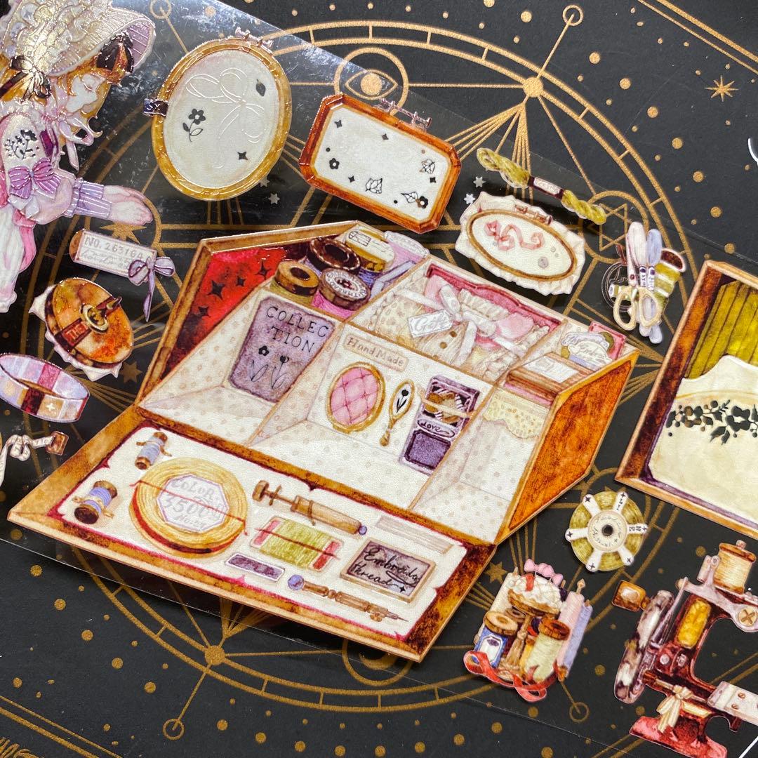 【9000】海外　マステ　中古巻　PETマスキングテープ　重油　装飾系