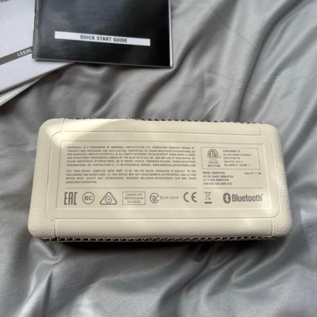 Marshall Emberton ワイヤレススピーカー クリーム