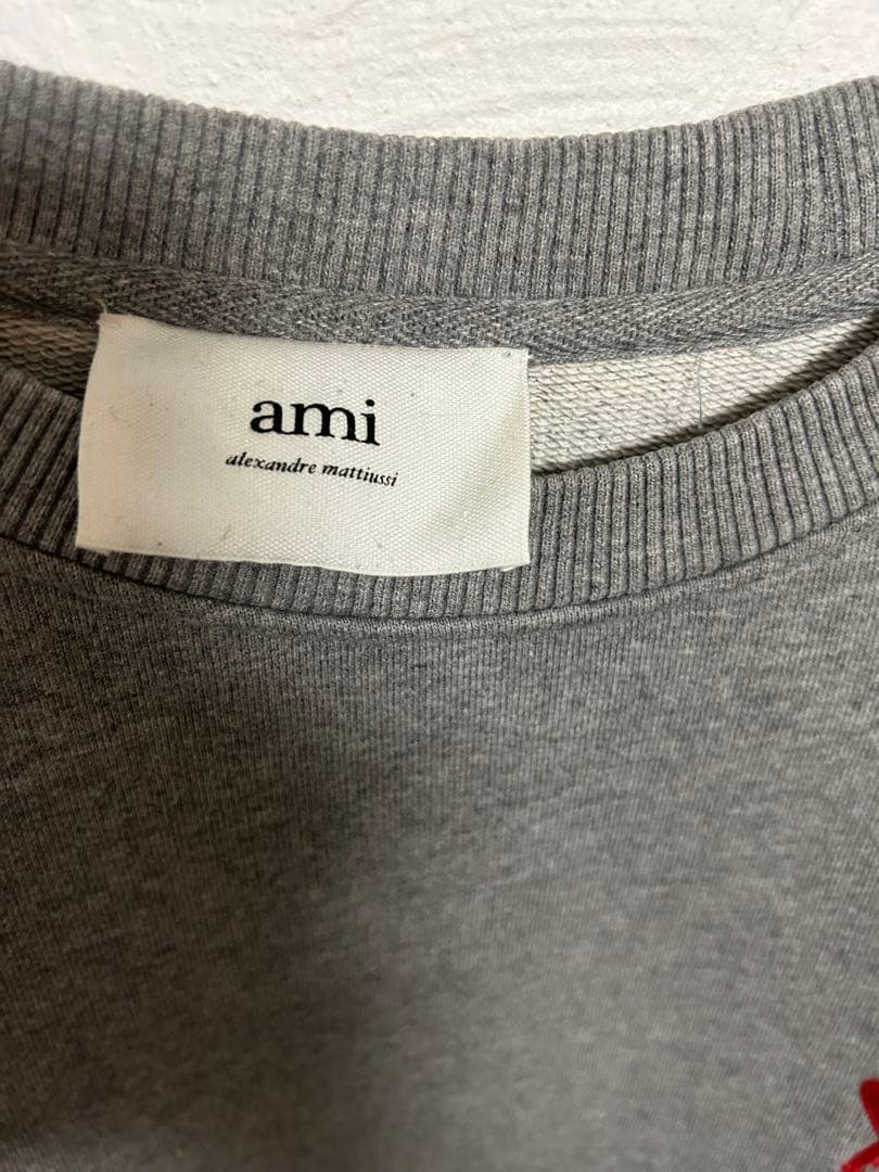 Ami Paris スウェット　トレーナー　グレー　M