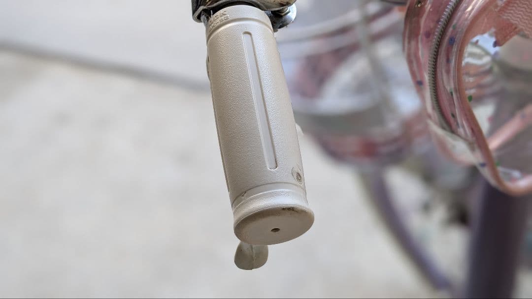 メゾピアノ 子供用自転車 18 パープルと水色と白とピンク