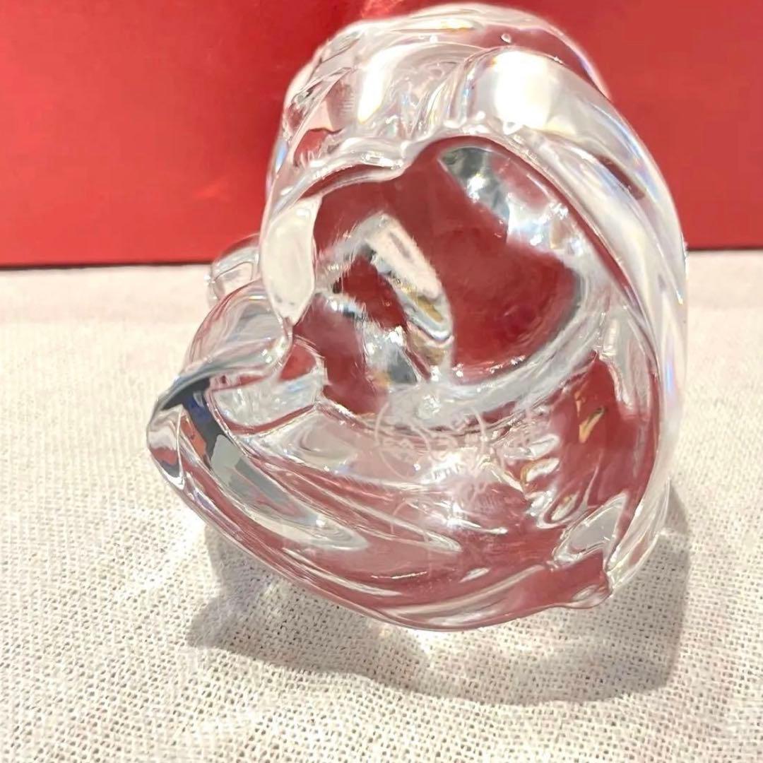 【極美品】バカラ（Baccarat）招き猫 まねき猫 クリスタル フィギュリン