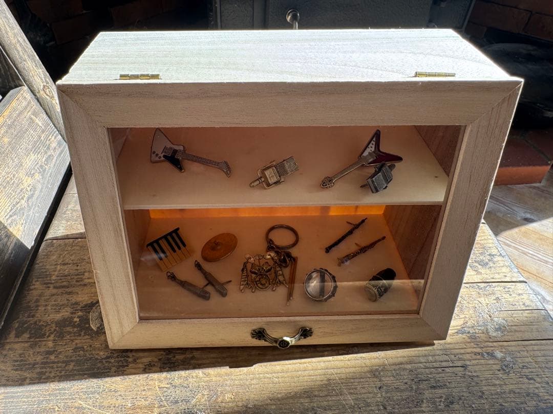 昭和レトロ 楽器ミニチュア1５点 豪華コレクション箱付