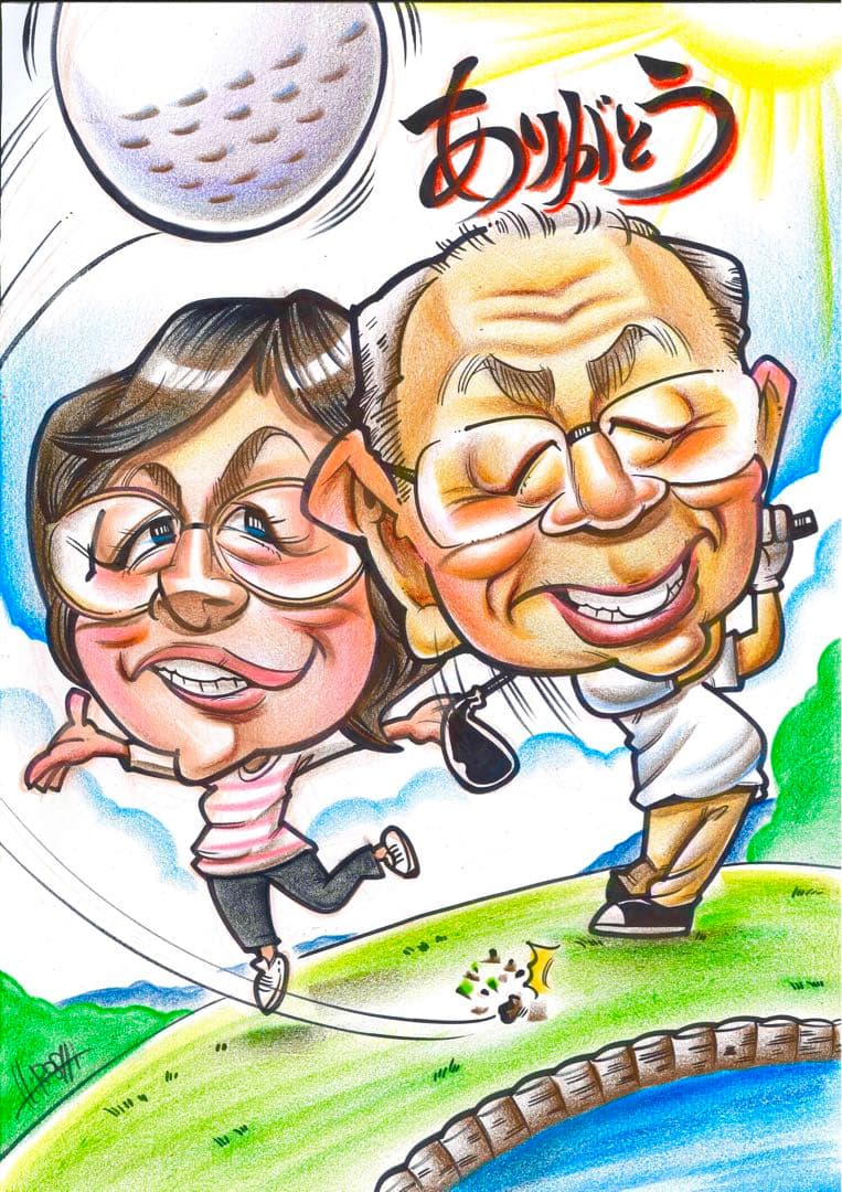 世界で1枚のオーダーメイド似顔絵★ハイクオリティver★誕生日★