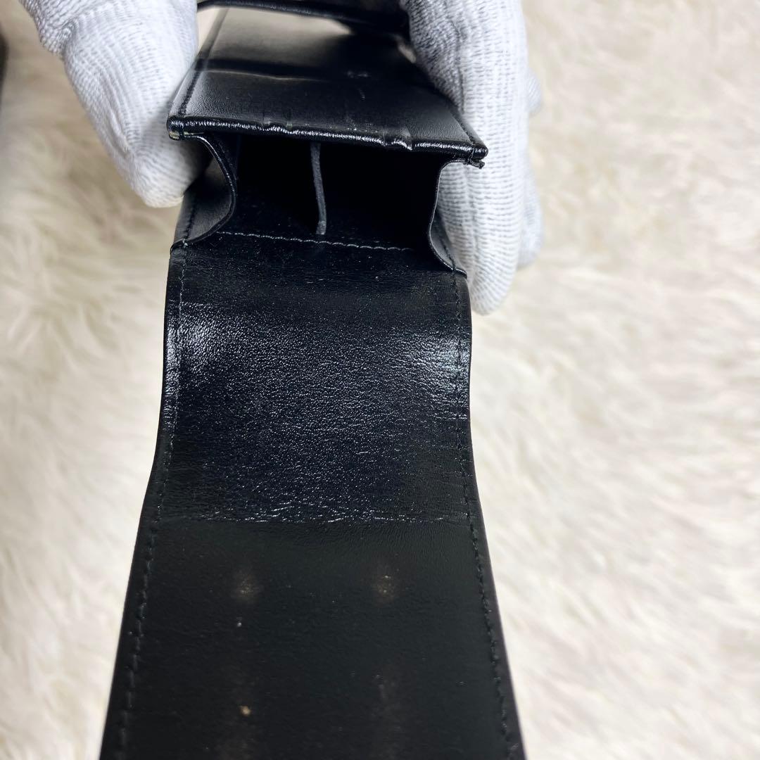 【美品】MONTBLANC モンブラン ペンケース レザーブラック 付属品付き