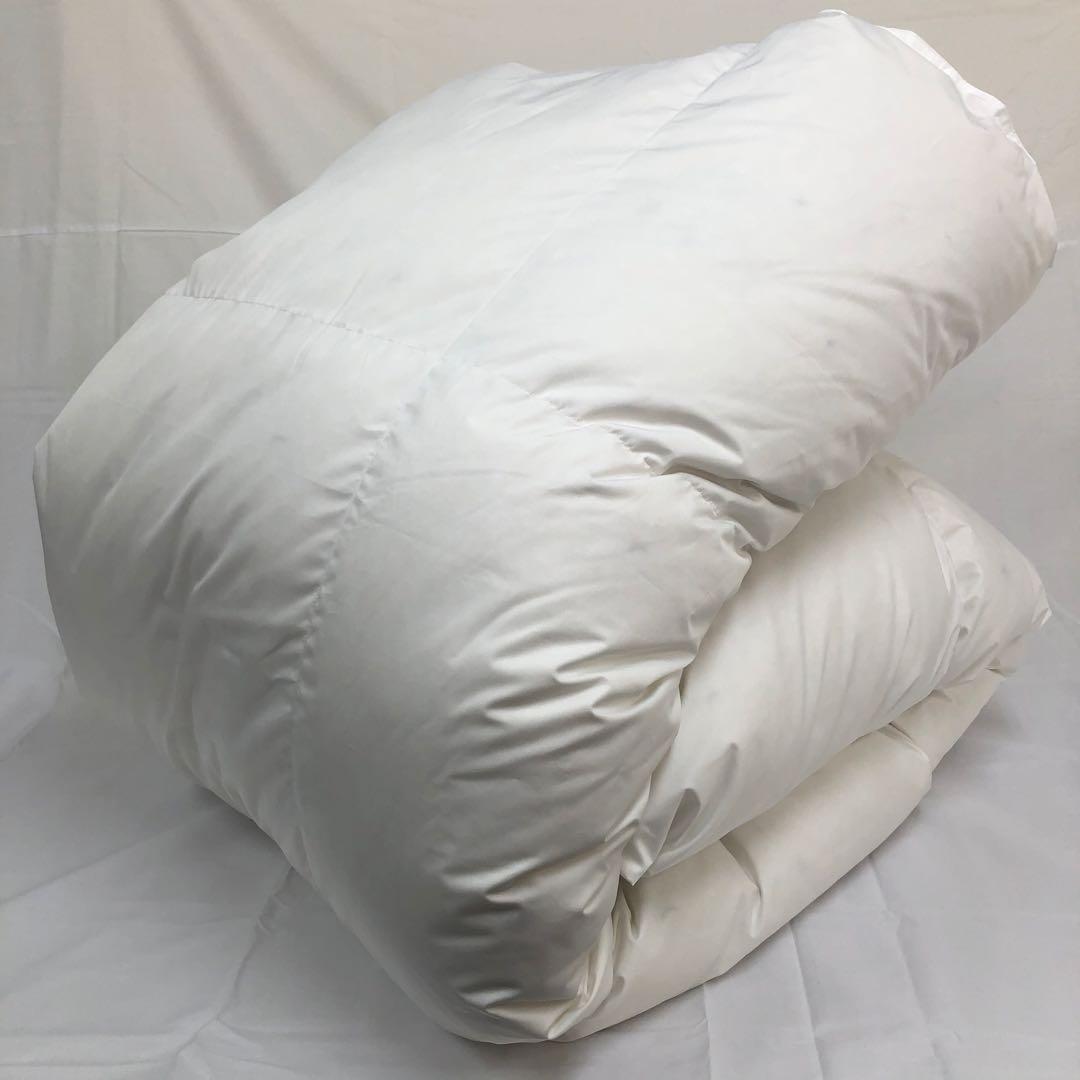 羽毛布団 ダブル ニューゴールド 白色 日本製 190×210cm