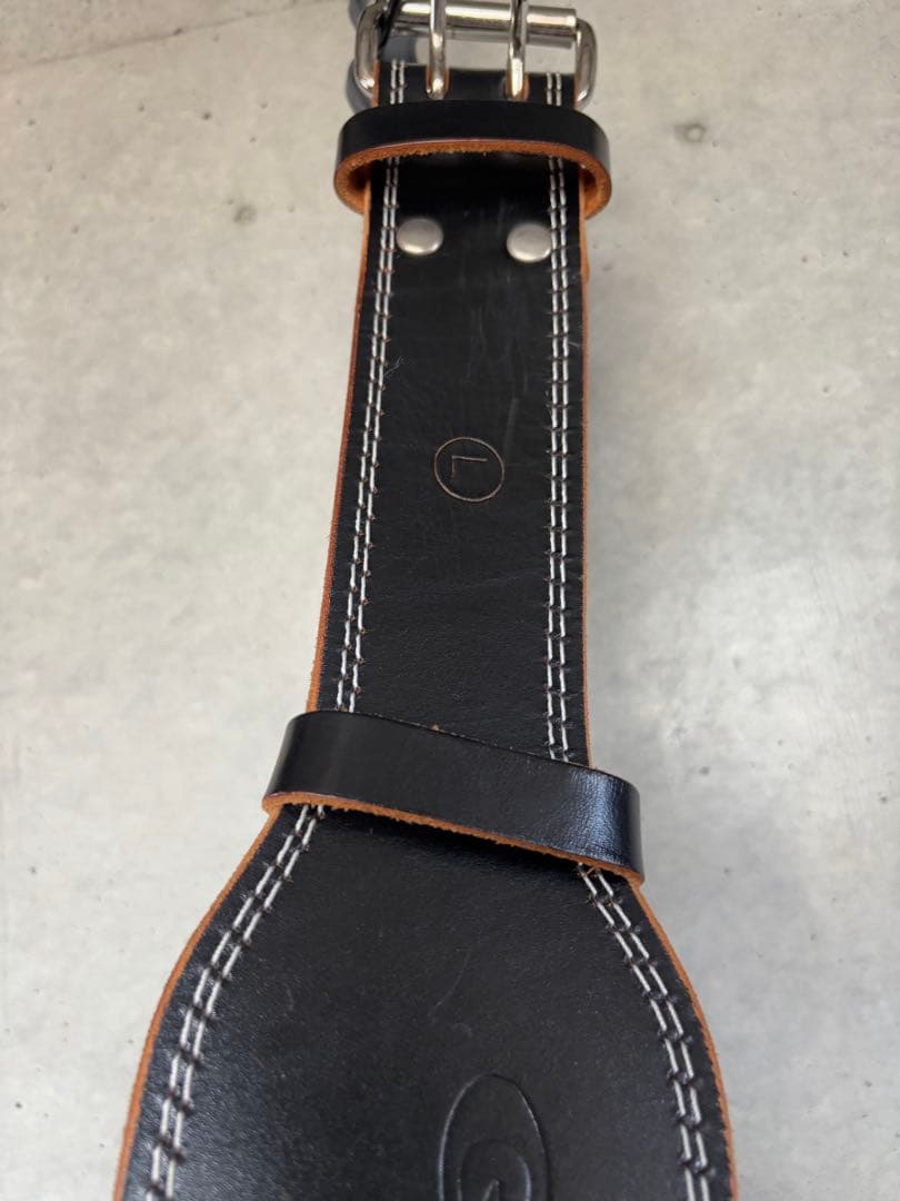 OJ　美品✨GOLD'S GYM EX レザーベルト 本革 Lサイズ