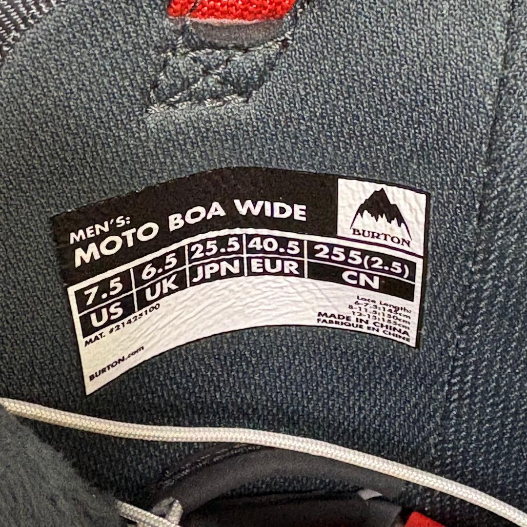スノーボード BURTON MOTO BOA WIDE 25.5