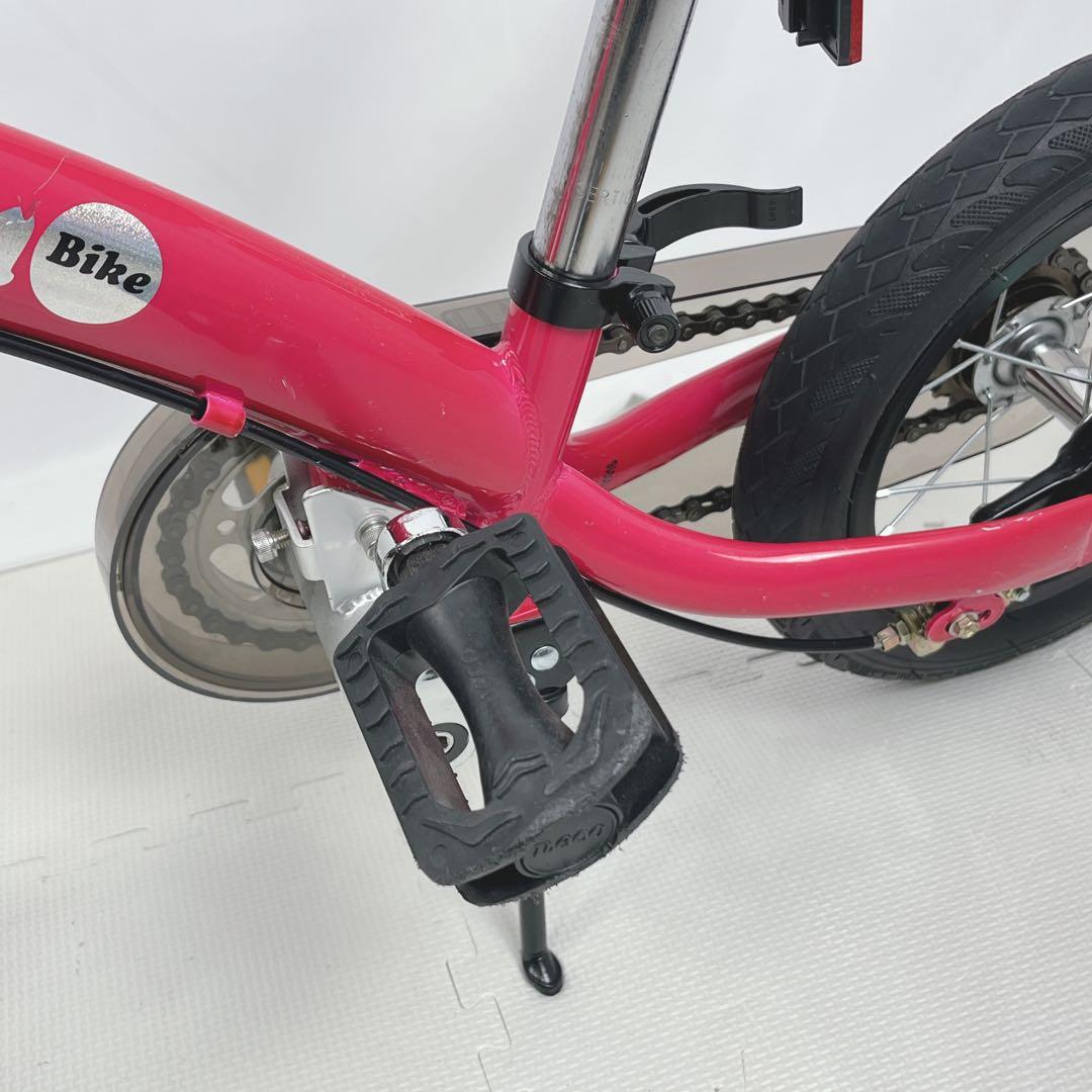 【美品】へんしんバイク2 12インチ ピンク スタンド付