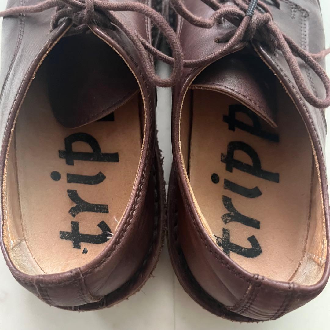 トリッペン スプリント レースアップ シューズ 36 23cm ブラウン