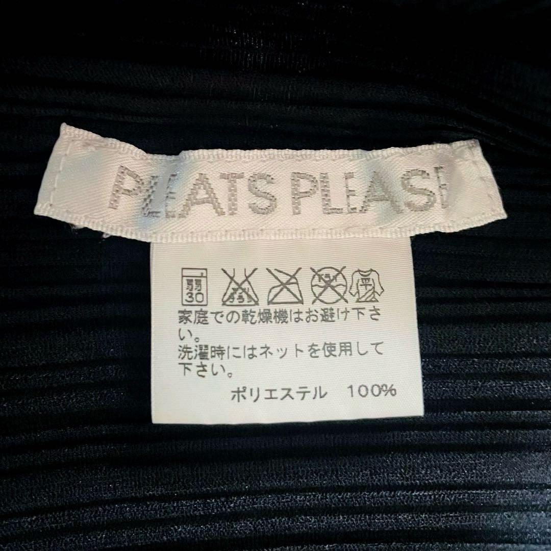 未使用級✨プリーツプリーズ 変形 美チュニック ミニドレスワンピース 黒 ３ L