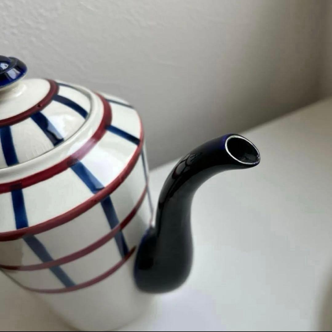 クレイユモントロー　HBCM Béarnバスク柄　コーヒーポット　ティーポット