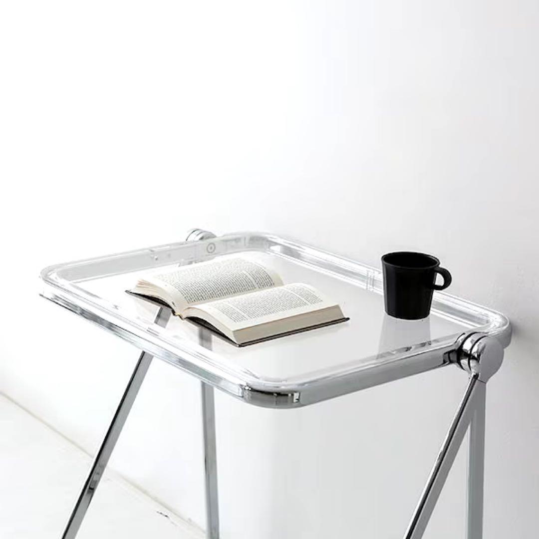新品CASTELLI Platone クリアテーブル 折り畳みテーブル リプロ