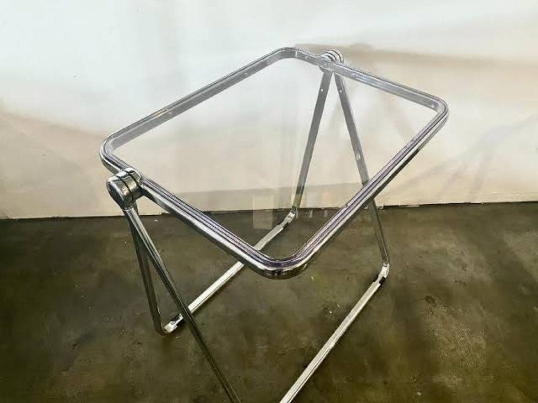 新品CASTELLI Platone クリアテーブル 折り畳みテーブル リプロ