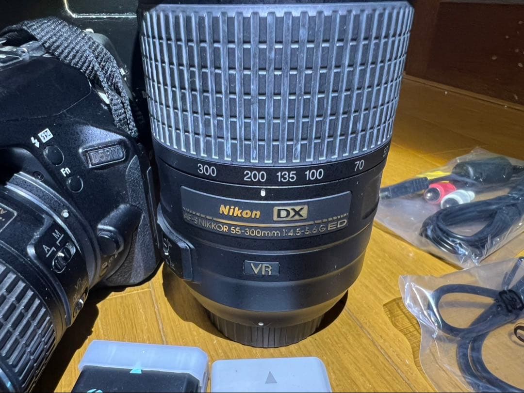 【NIKON】D5500 18-55 VR Ⅱ Kit 望遠レンズバッテリセット