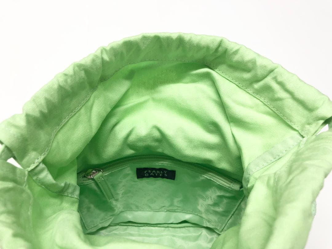 ○★新品未使用　PEARLY GATES　パイルカートバッグ　グリーン系