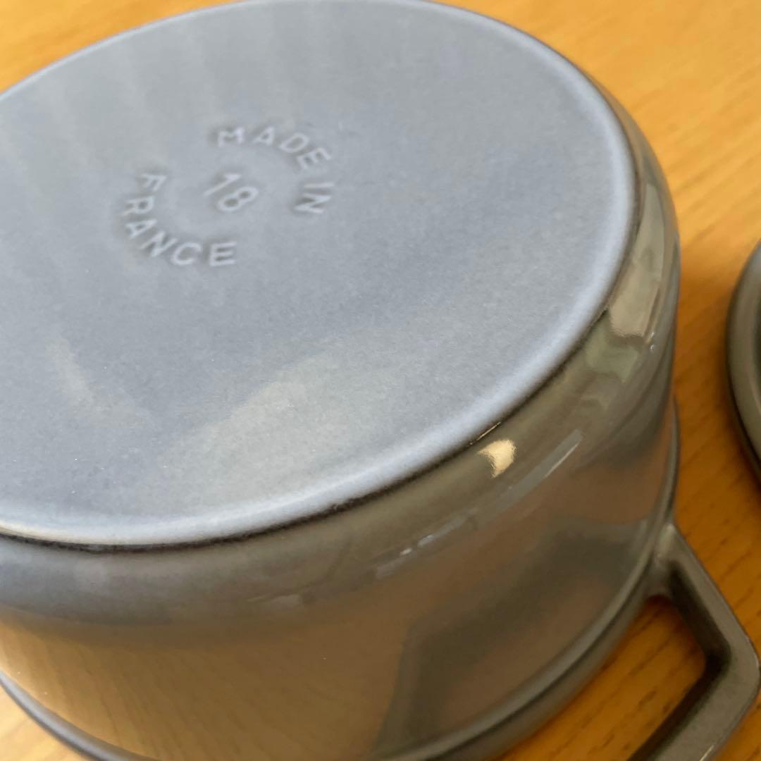 ストウブ Staubピコ ココット ラウンド グレー 18cm