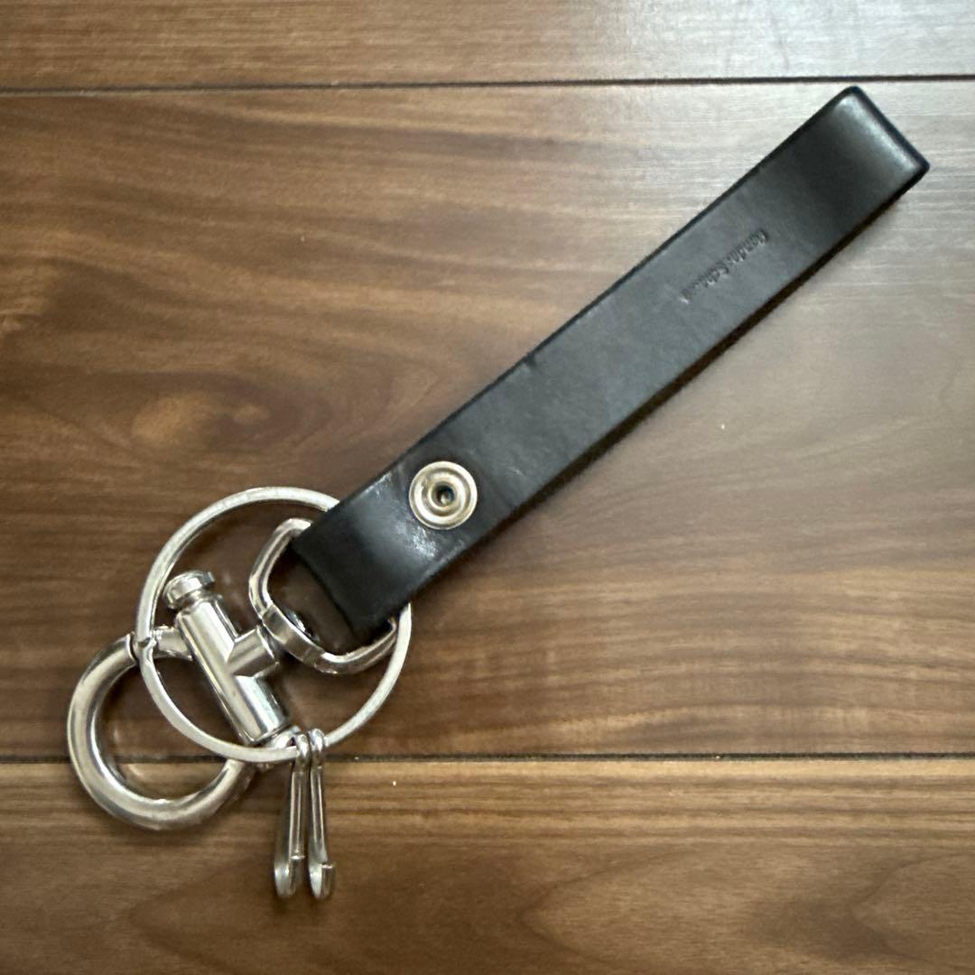 Hender Scheme キーフロック ブラックキーホルダー レザー