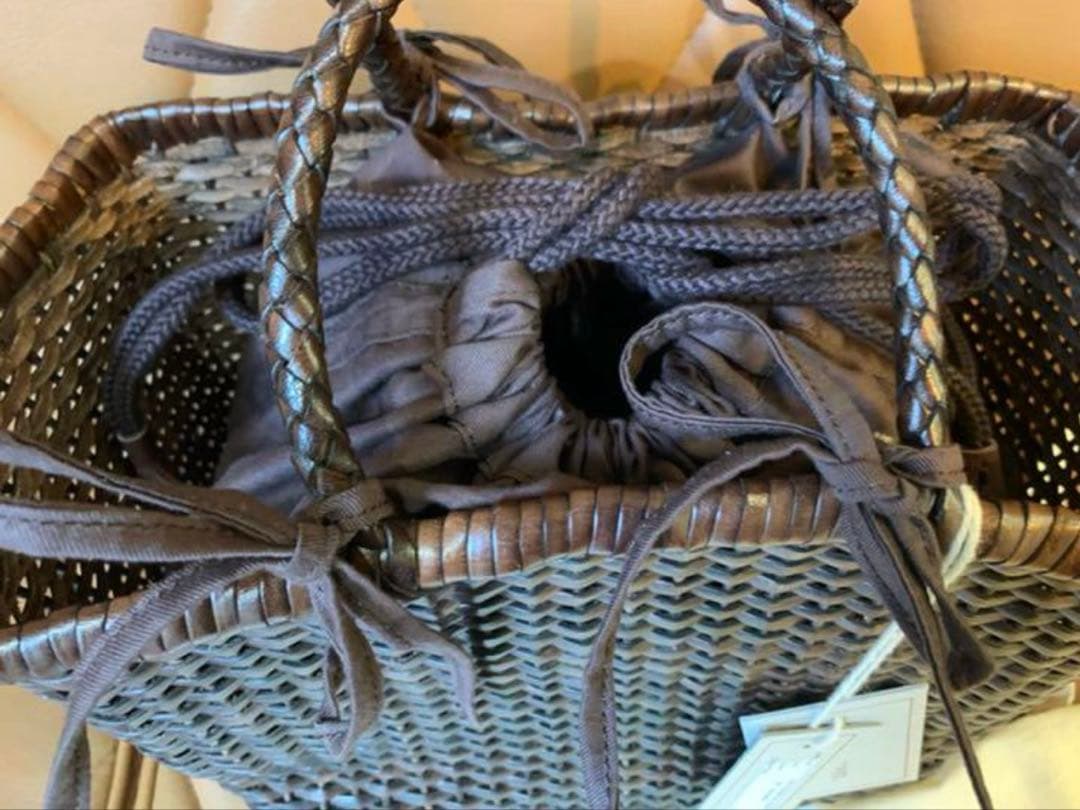 dragon diffusion メッシュバッグ　ダークブラウン