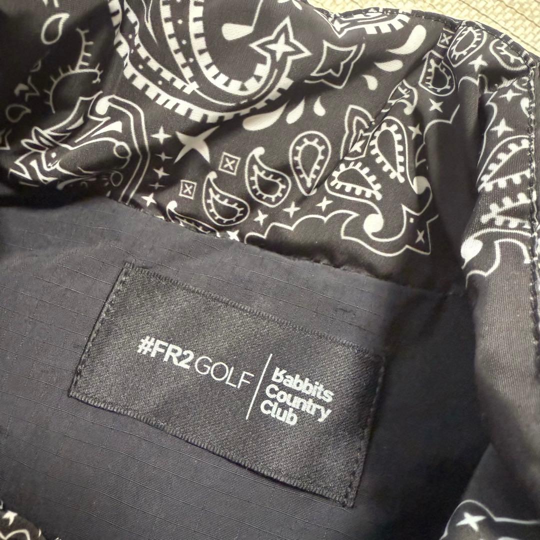 【値下げ不可】 FR2GOLF エフアールツーゴルフ ペイズリー柄 ダウンベスト