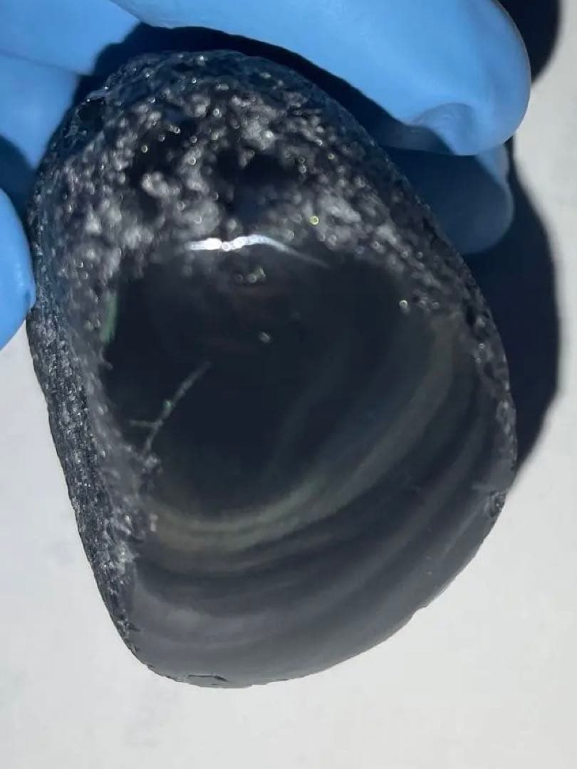 研磨品　十勝石玲瓏　虹　レインボーオブシディアン