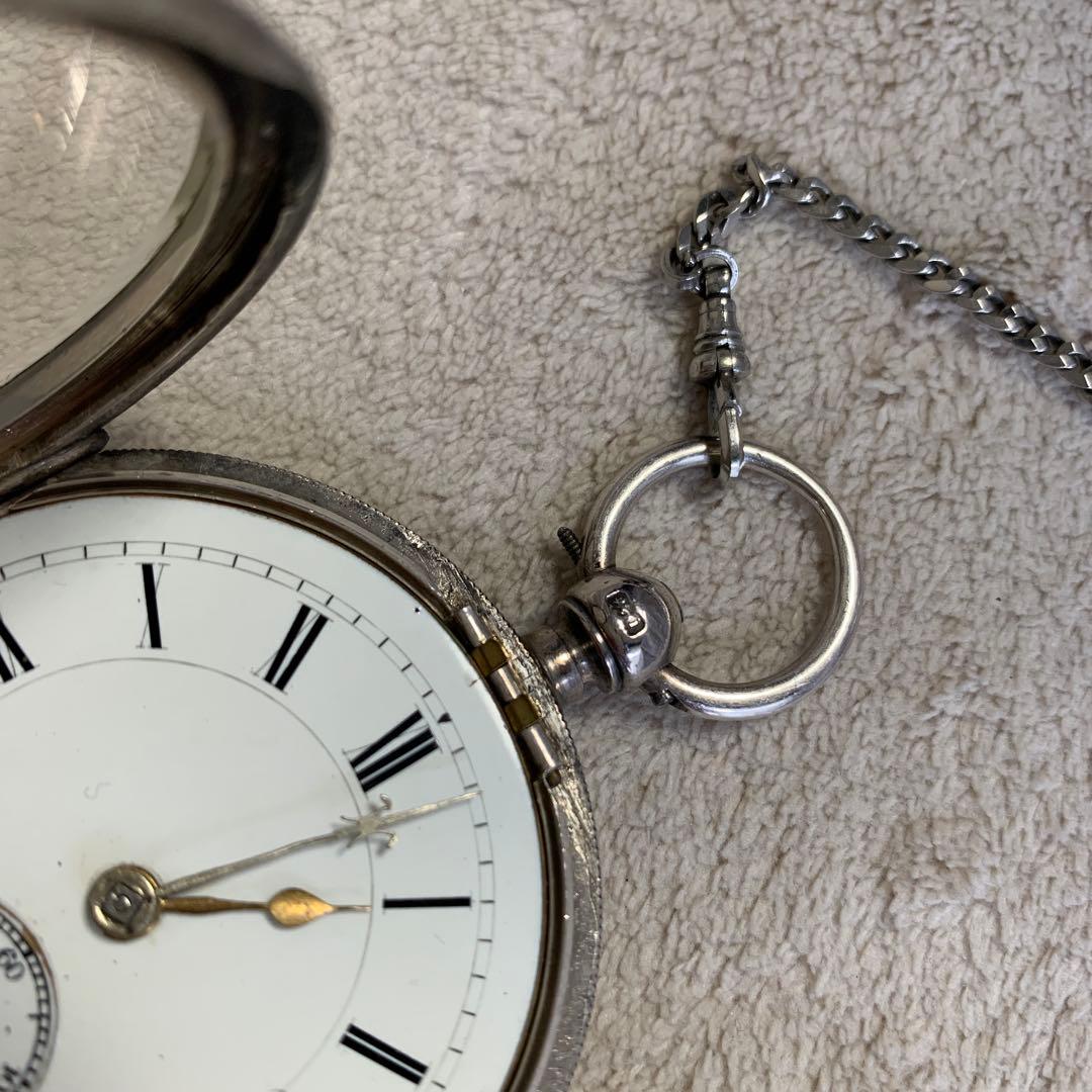 懐中時計　銀　可動品