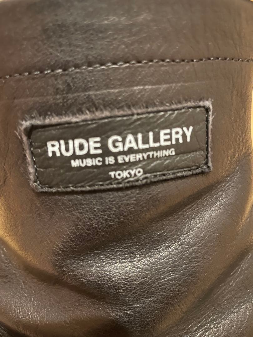 ルードギャラリー rudegallery ブラックレザー サイドZIPブーツ