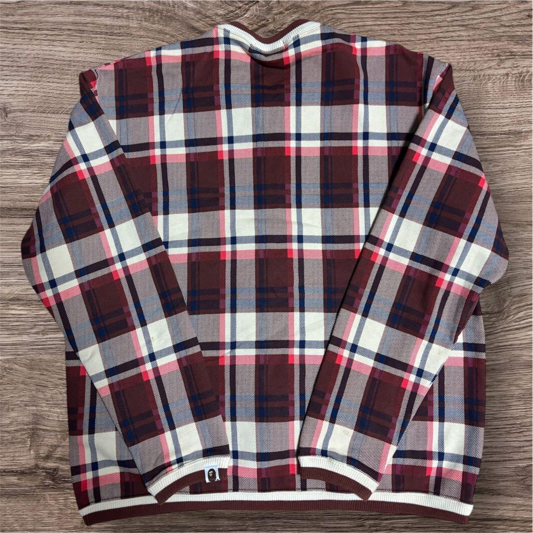 A BATHING APE ラブジェネチェック柄　 Lサイズ