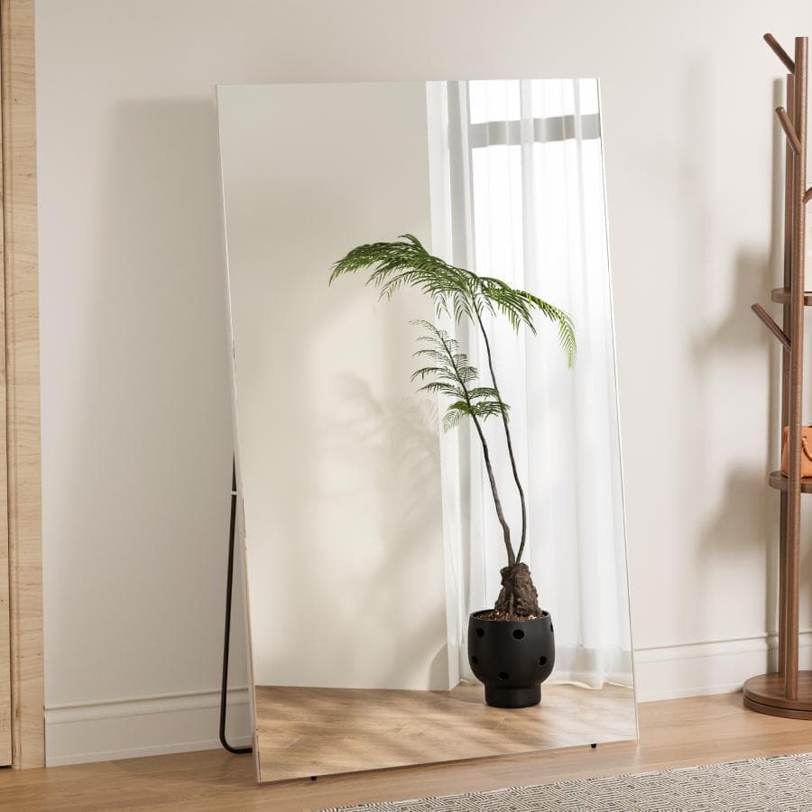 割れない鏡 フィルムミラー ダンス 160×80cm全身鏡 姿見 金 2735