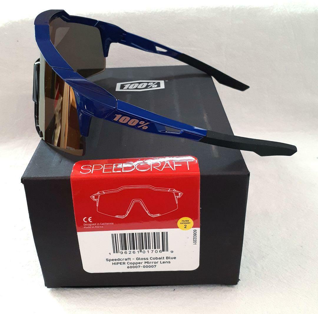 100% SPEEDCRAFT コバルトブルー ワンハンドレッド サングラス