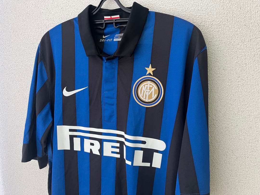 希少！長友佑都選手55 Nike インテルユニフォーム青黒 ストライプ　Mサイズ